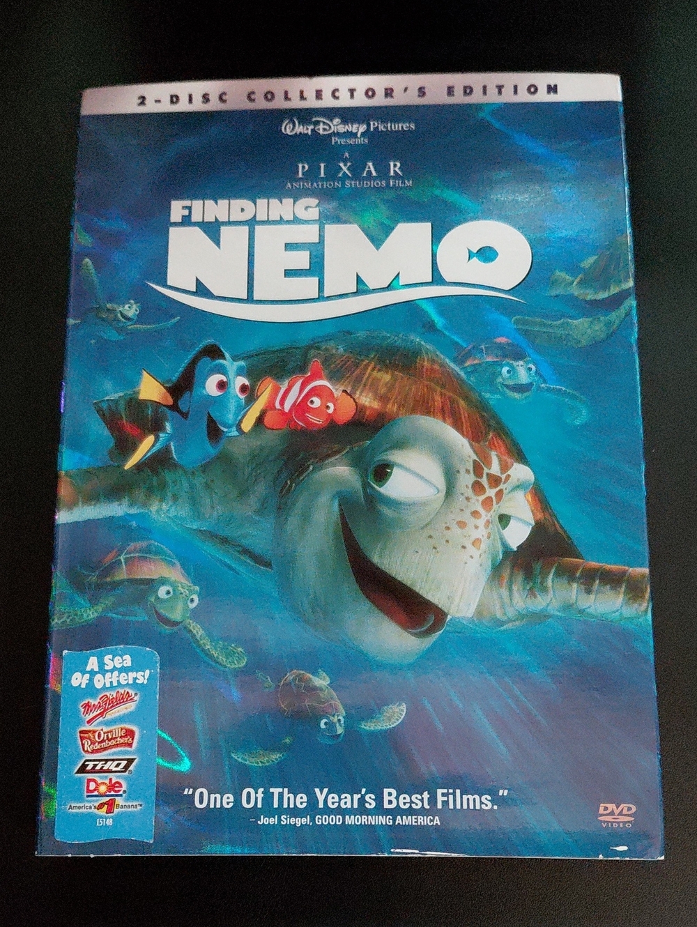 Disney Finding Nemo DVD - Blue Cover with Multicolor Characters